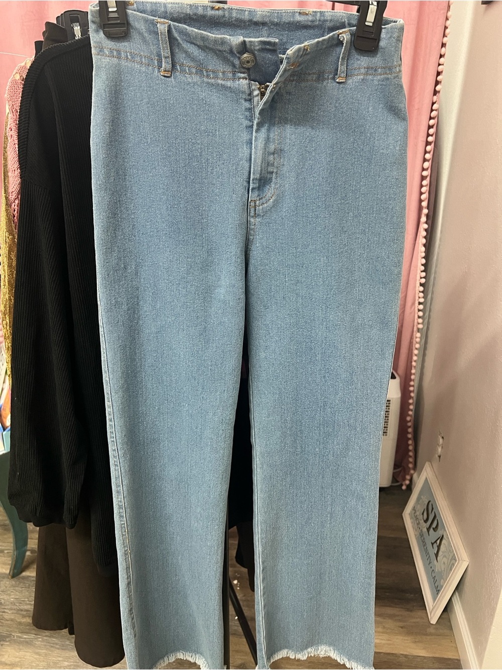 Light denim jeans